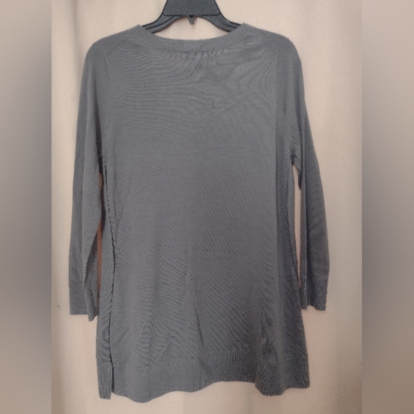 J.Crew Small Charcoal Gray Long Sleeve Sweater - Picture 4 of 4